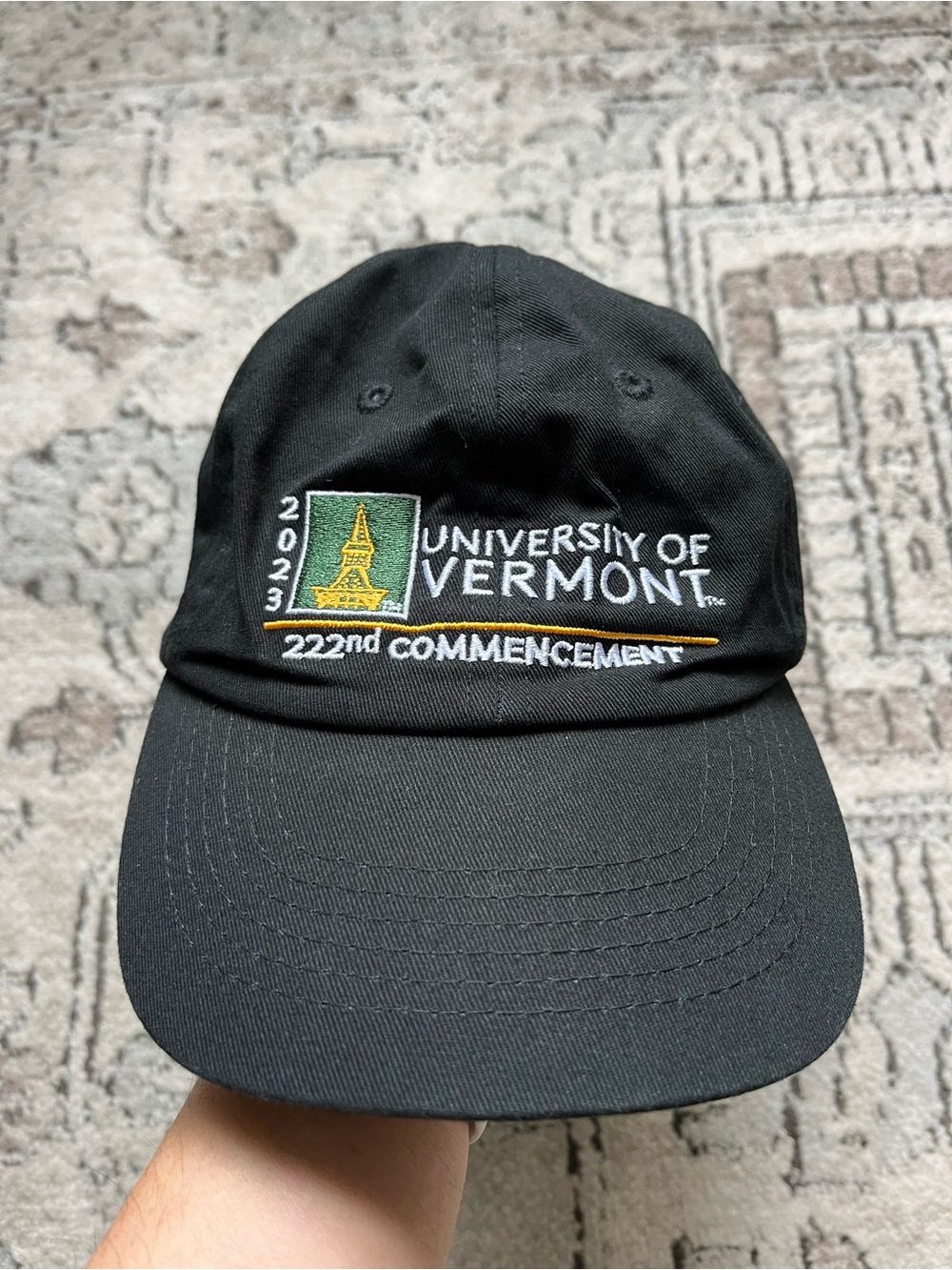 UVM University of Vermont 2023 22nd Commencement Bookstore Hat Ball Cap